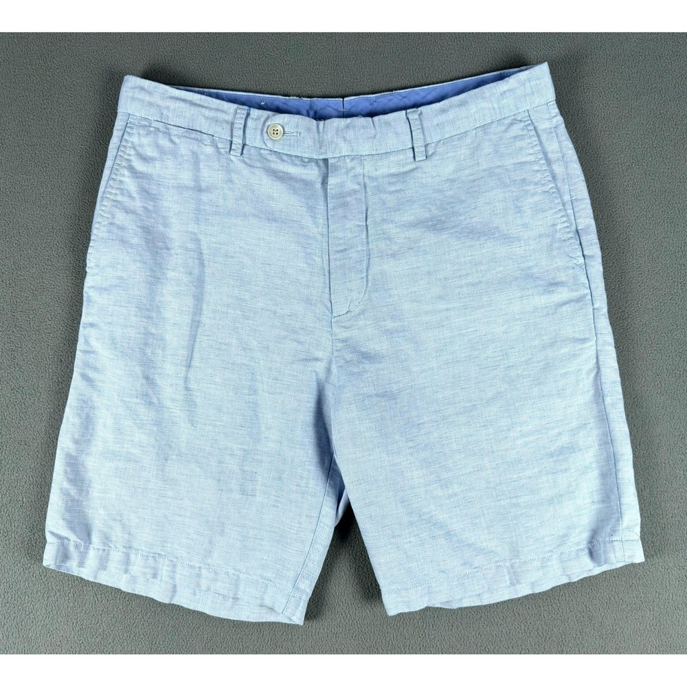 100% Linen Peter Millar Light Blue Men’s Shorts